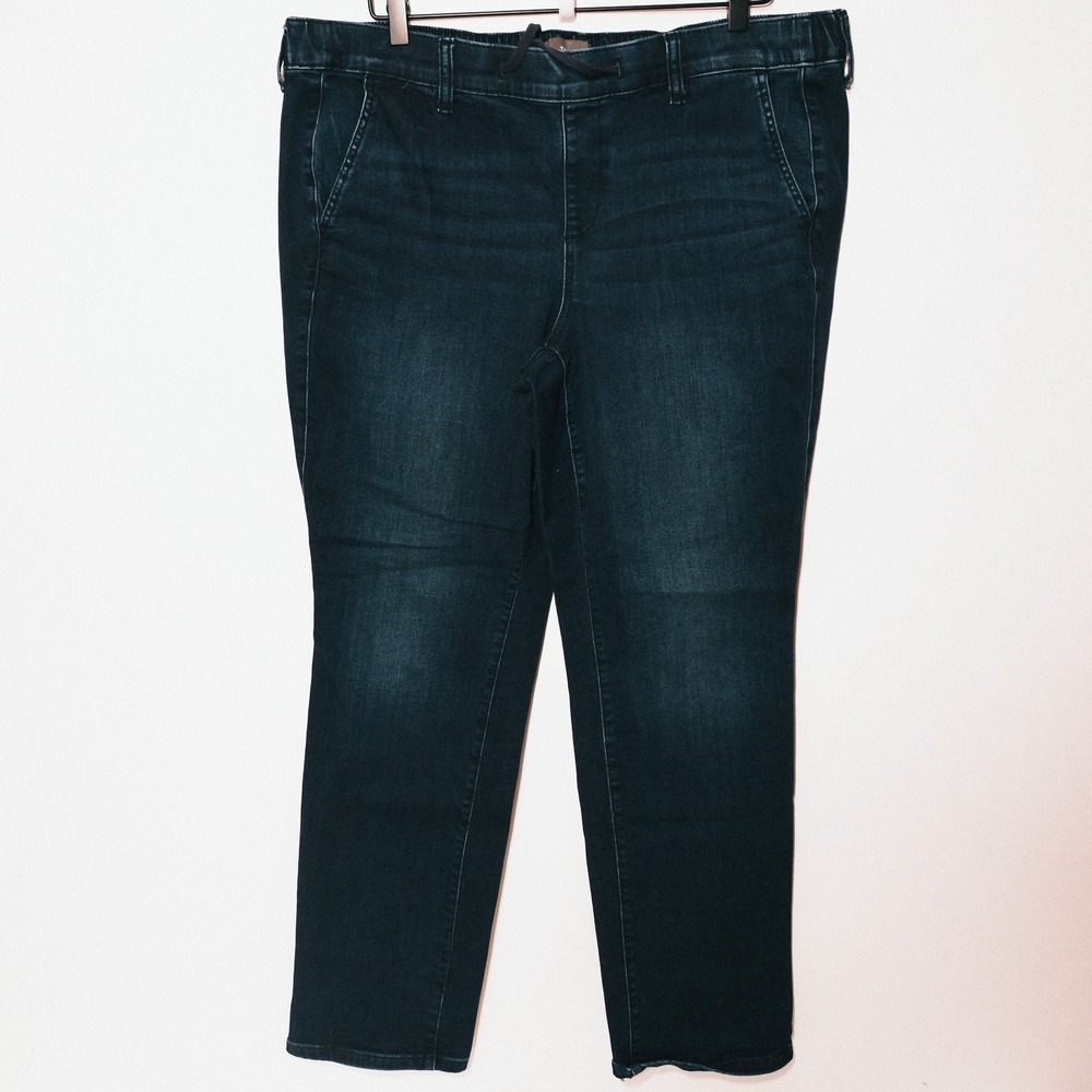 Torrid Jeans Womens 18W Blue Drawstring Weekend‎ Boyfriend Plus Size 1